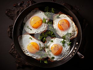 eggs ready on frying pan