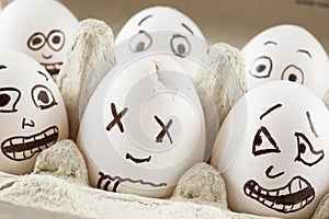 Eggs are scared of dead naber