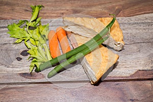 Eggs and spams with peperonni