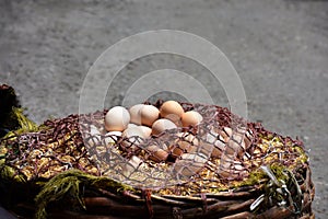 Eggs in a street of India