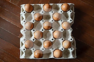 Eggs were placed in an egg carton in the chess pattern