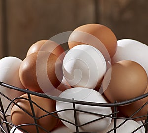 Eggs In Wire Basket