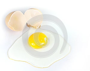 Eggshell and Raw eggs