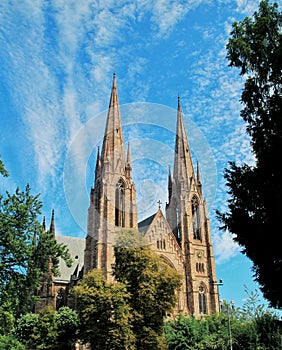 Eglise Saint-Paul of Strasbourg, Alsace, East of France