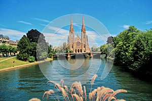 Eglise Saint-Paul of Strasbourg, Alsace, East of France photo