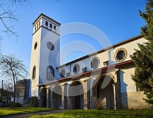 Eglise Sainte Anne church of Hendaye. Aquitaine, Pyrenees Atlant