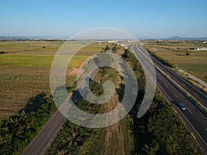 Egnatia international highway in Greece