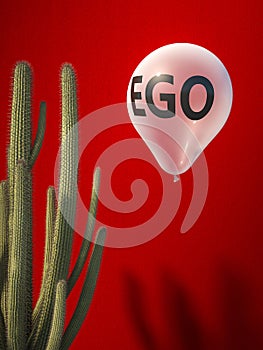 Ego balloon and catus