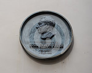 Egon Erwin Kisch plaque, Prague, Czech Republic