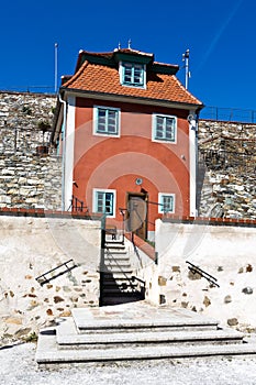 Egon Schiele house, Cesky Krumlov town UNESCO, South Bohemia, Czech republic, Europe