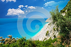 Egremni beach, Lefkada island, Greece