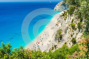 Egremni beach, Lefkada island, Greece