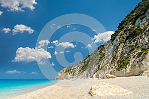 Egremni beach, Lefkada island, Greece