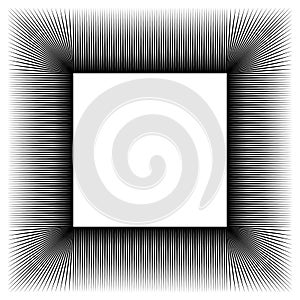 Egy geometric illustration with sharp radial lines. abstract mon