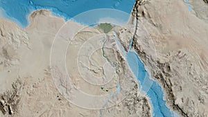 Egypt area. Satellite map