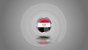 Egypt badge flag particle