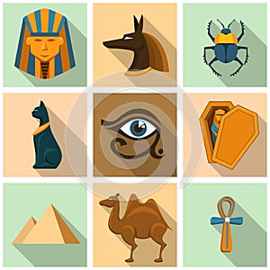 Egypt icon set