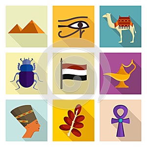 Egypt icon set