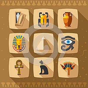 Egypt icons and design elements