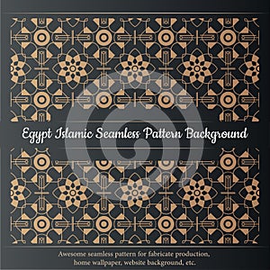 Egypt islamic seamless pattern background