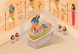 Egypt Isometric Composition