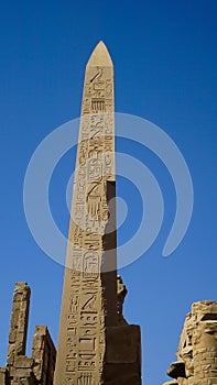 Karnak temple Luxor Egypt obelisk columns with hierogyphics history architecture