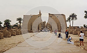 Egypt 1986, Luxor temple detail