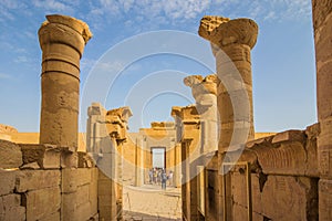 EGYPT. LUXOR - 10.10.2021. The temple of Queen Hatshepsut on the west bank of the Nile near the Valley of the Kings in Luxor,