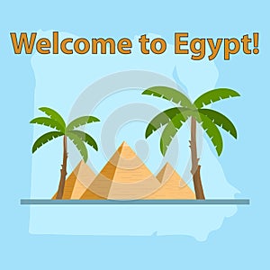 Egypt, map of Egypt, Egyptian pyramids