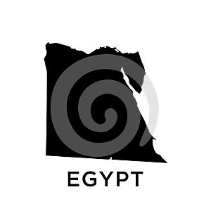 Egypt map icon vector trendy