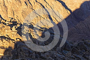 Egypt. Mountain Sinai in the morning at sunrise. Mount Horeb, Gabal Musa, Moses Mount.