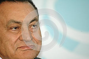 Egypt president Hosni Mubarak