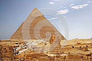 Egypt pyramid and sphinx photo