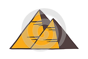 Egypt pyramids vector illustration