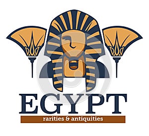 Egypt rarities and antiquities, ancient culture and heritage photo