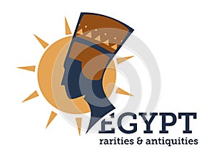 Egypt rarities and antiquity, niferititi bust and sun