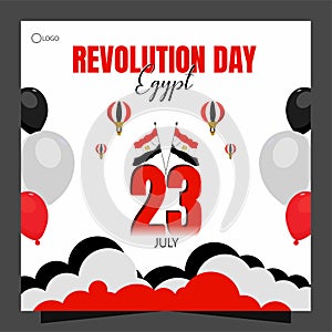 Egypt Revolution Day national celebration of Egypt's