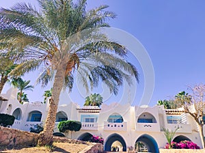 Egypt, Sharm El Sheikh - January 12, 2022: Domina Coral Bay all inclusive beach hotel photo