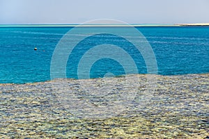 Egypt, Sharm el Sheikh - July 23, 2021. Tiran island Jackson reef