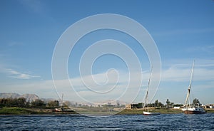 Egypt. Ship at the Nile in Luxor