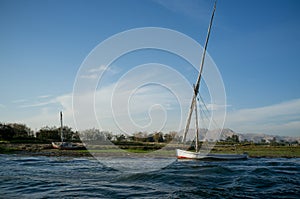 Egypt. Ship at the Nile in Luxor