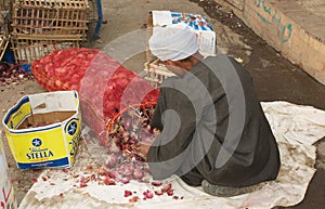 Egypt Street Market Scene
