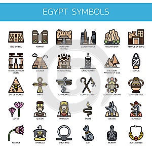 Egypt Symbols , Pixel Perfect Icons
