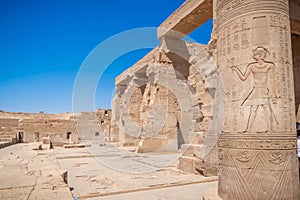 Egypt temples on the banks of the kom ombo river nile temple photo