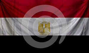 Egypt Wave Flag Close Up