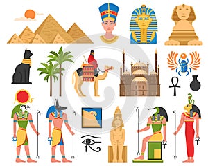 Egyptian Art Flat Collection