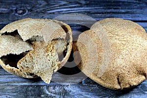 Egyptian brown bran thin crispbread bread, puff thin, crispy and delicious, eaten alone or with anything, brown circular, crunch