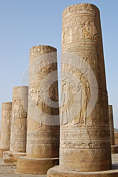 Egyptian carving on columns