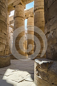 Egyptian columns. Luxor
