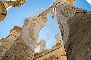 Egyptian columns. Luxor